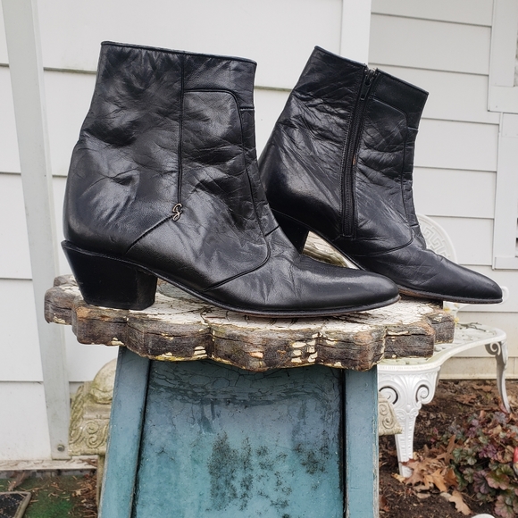 Giorgio Brutini Shoes - Vintage Leather Shoes Ankle Boots Giorgio Brutini